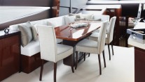 Princess 72 Yacht Dining Area - Image courtesy of Princess Yachts International